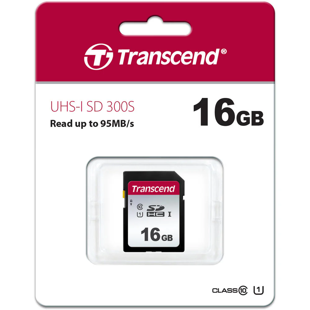 3x Transcend TS16GSDC300S 16GB UHS-I U1 Memory Card with Memory Card Holder - Image 3