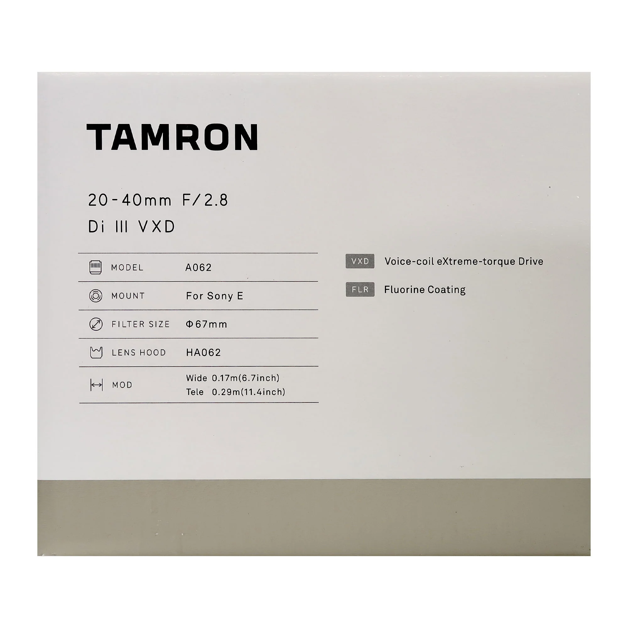 Tamron 20-40mm f/2.8 Di III VXD Lens for Sony E - Image 7