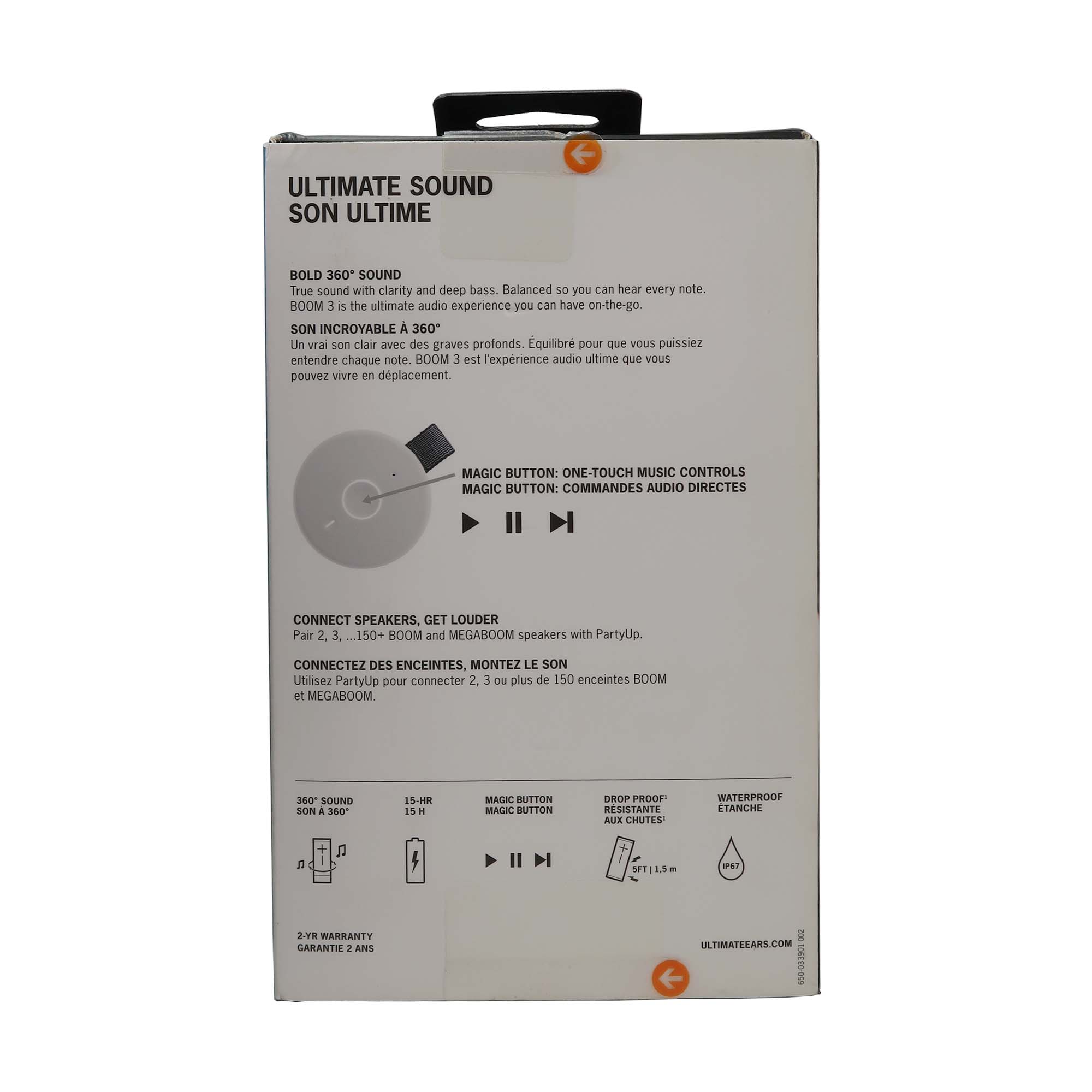 Ultimate Ears BOOM 3 Portable Wireless Bluetooth Speaker (Jungle Grey) - Image 6