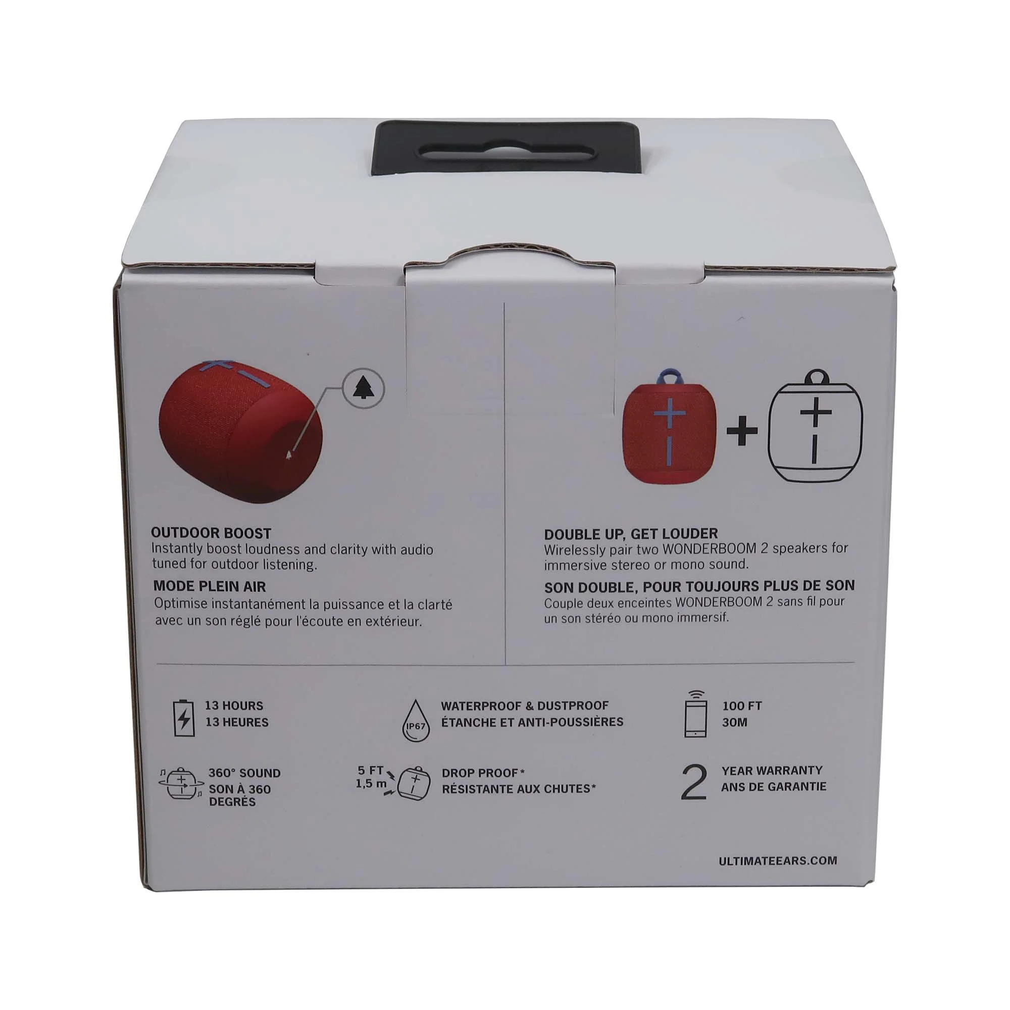 Ultimate Ears WONDERBOOM 2 Portable Bluetooth Speaker (Radical Red) - Image 6