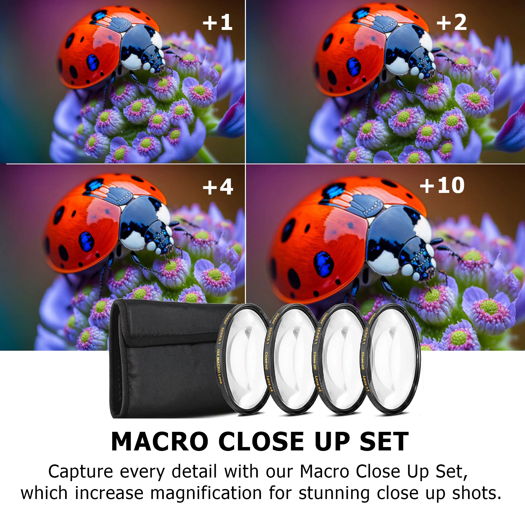 72mm Top Accessory Bundle for Canon Nikon Sony Tamron Camera Lenses with 72mm Thread - Image 2