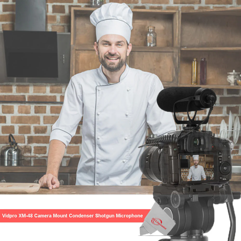 Vidpro XM-48 Camera Mount Condenser Shotgun Microphone - Image 7