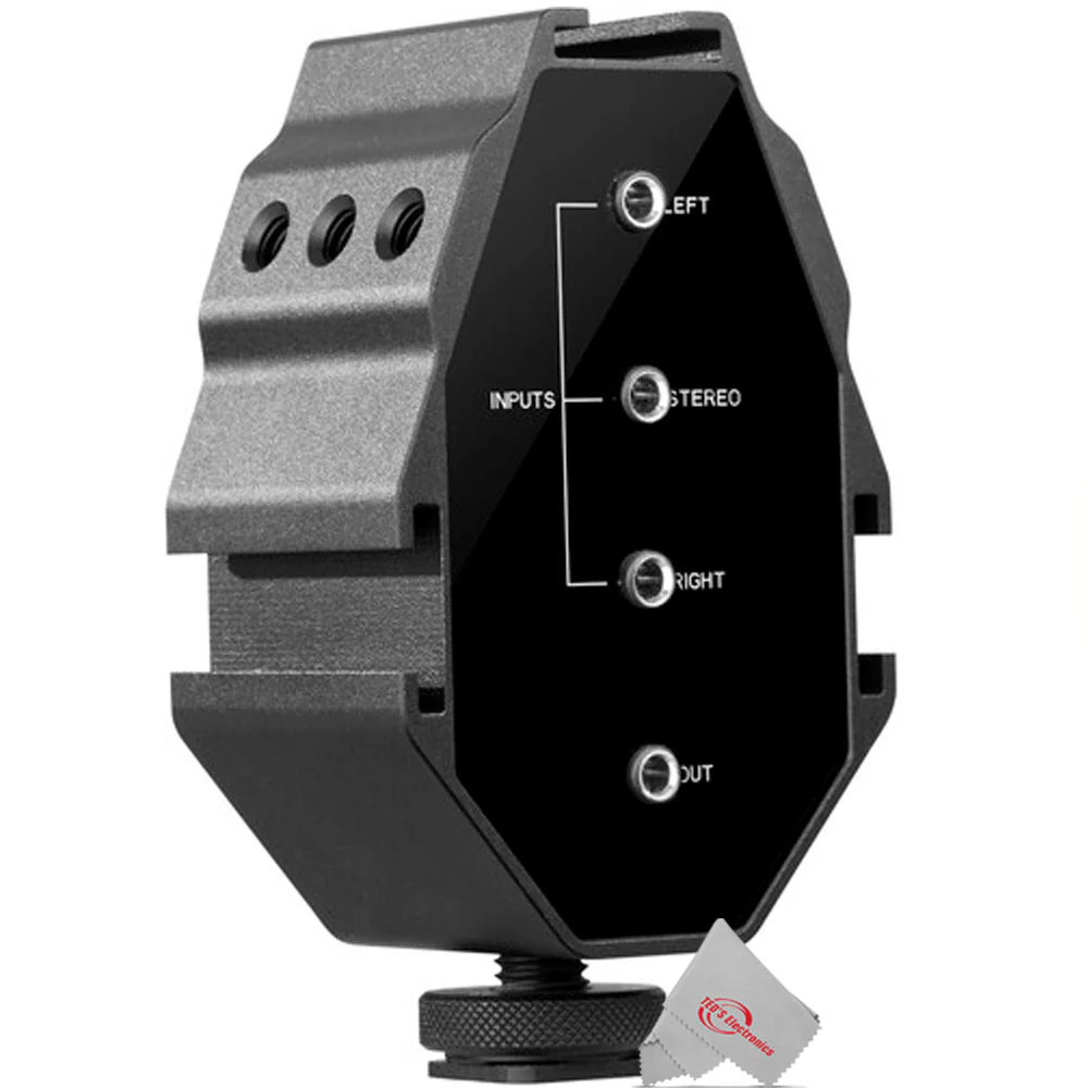 Vidpro XM-AD3 On Camera Dual Channel Audio Adapter for Cameras, Camcorders and smartphones - Image 3