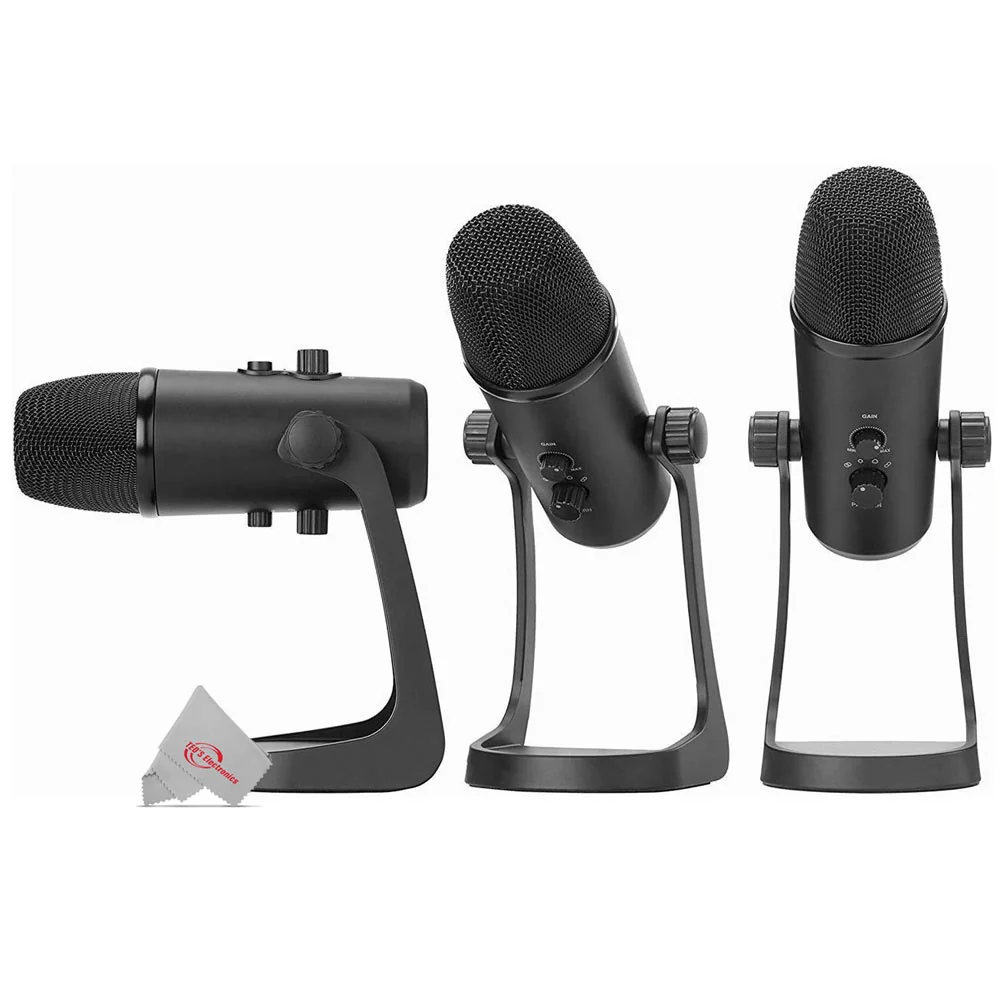 Vidpro XM-USB Studio Recording USB Stereo Microphone with Desktop Stand fpr Womdpws and Mac Computers - Image 3
