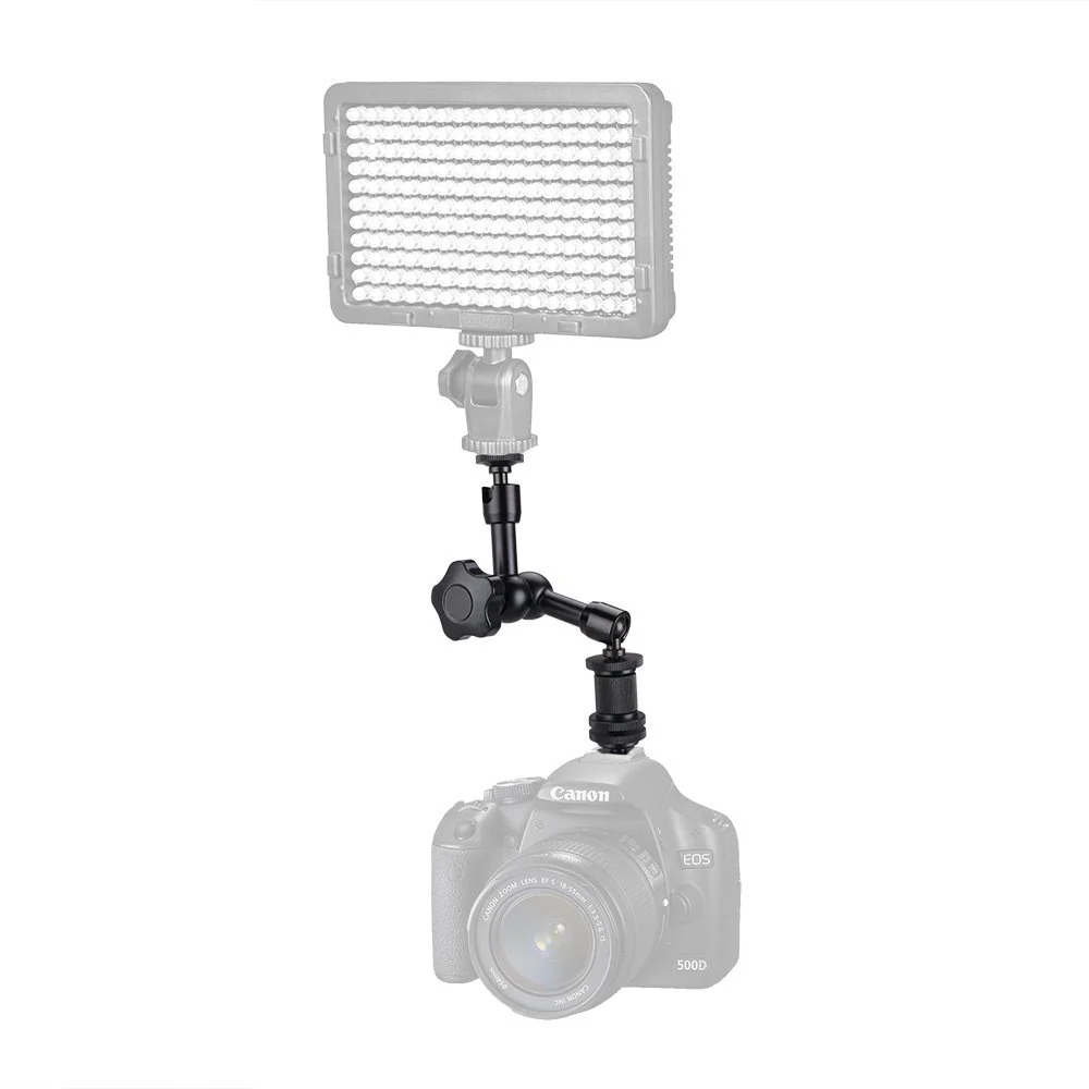 7 Inch Adjustable Articulating Friction Magic Arm for DSLR Camera Rig, LCD Monitor, DV Monitor, LED Lights, Flash Lights, Microphones, Smart Phone and More - Image 6