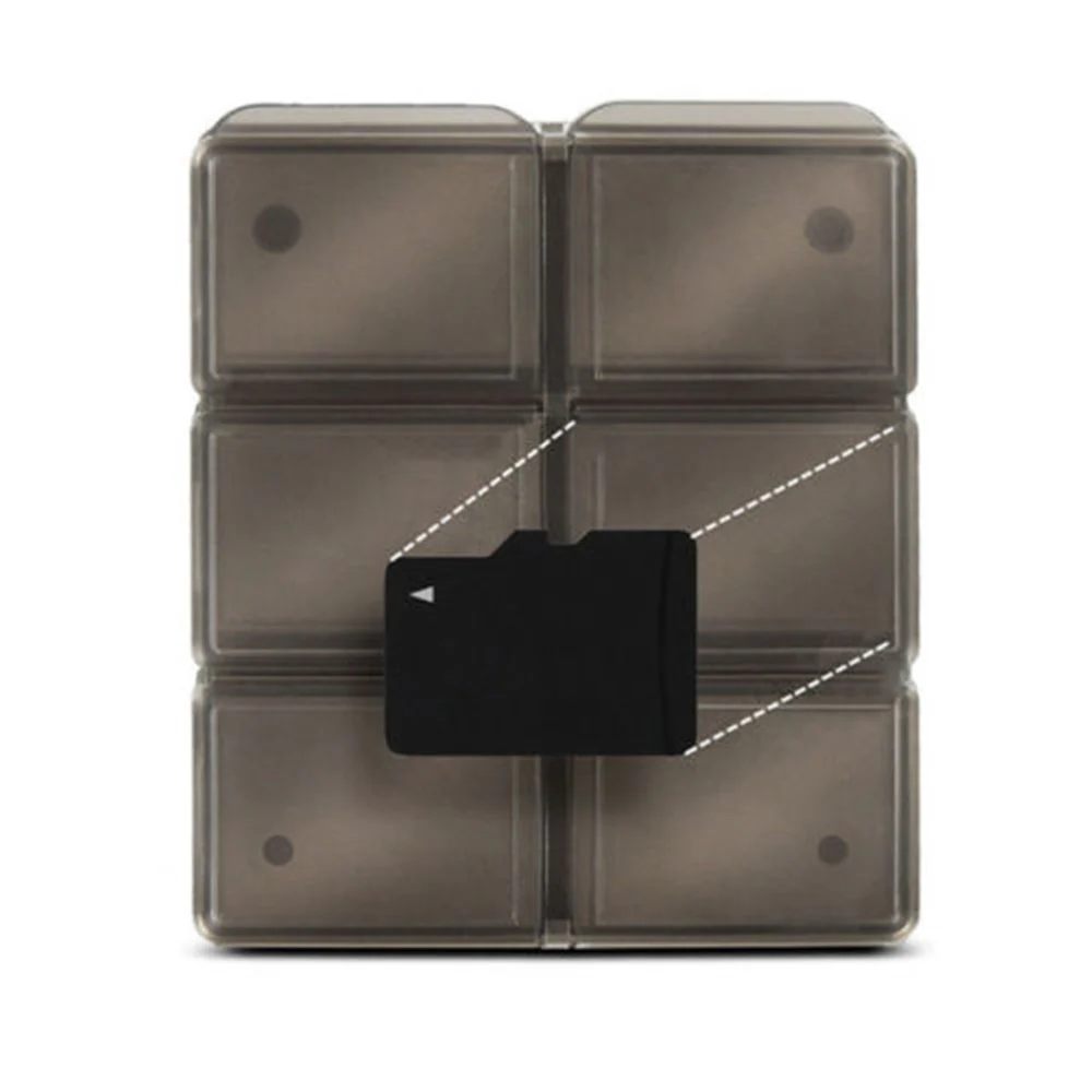 12 Slot SD Media Card Holder Clear Plastic w/ Snap Top Lids - Image 5