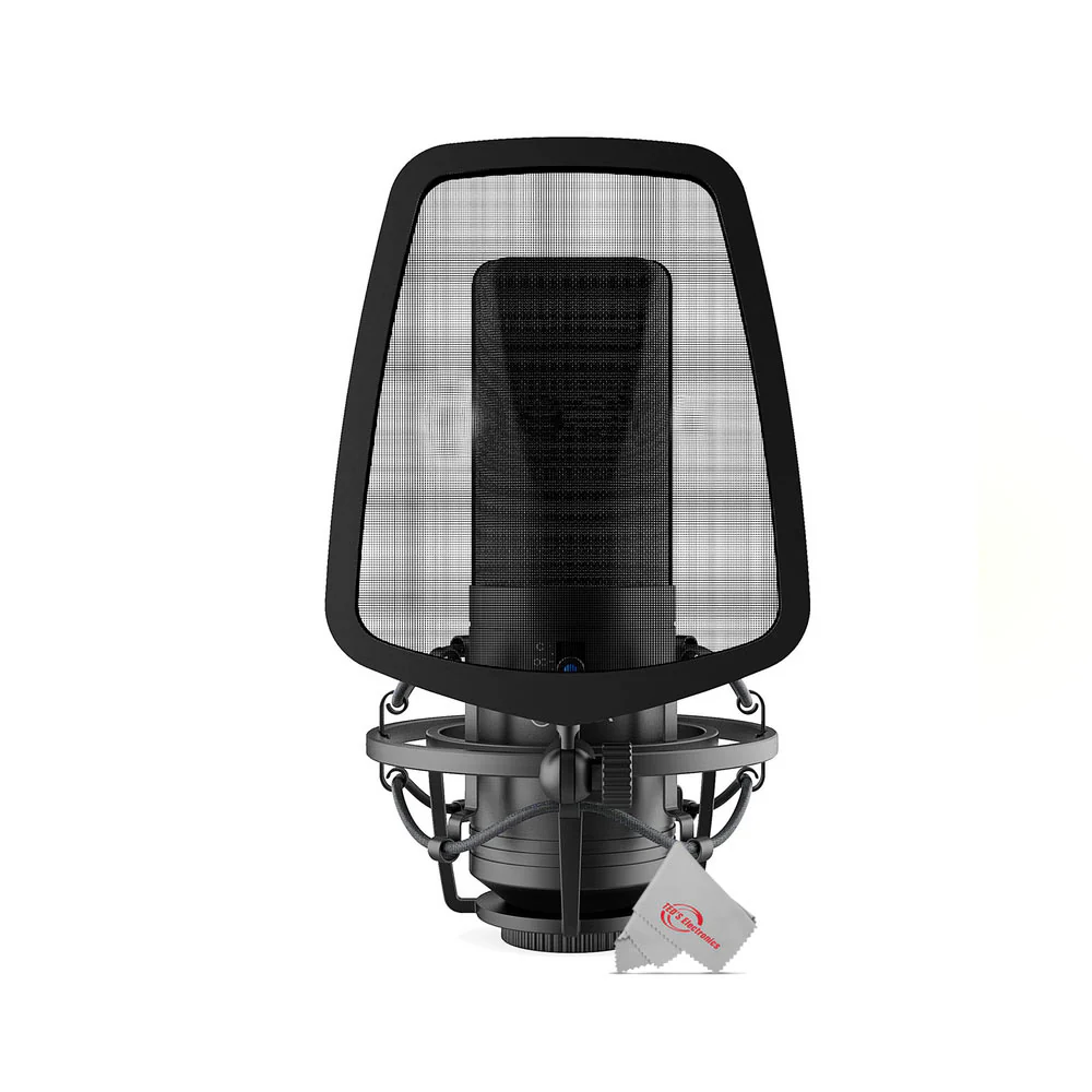 Vidpro XM-SC Professional Studio Recording Cardioid Condenser XLR Microphone with Zoom AMS-22 2x2 USB Audio Interface for Music and Streaming 2 Inputs / 2 Outputs - Image 3