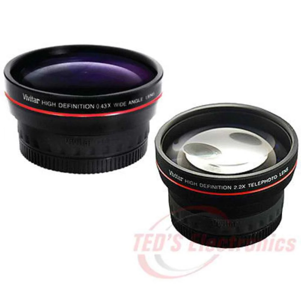 58mm Telephoto and Wide Angle Lens For Canon EOS Rebel T6 , T6s , T6i , T5 , T5i and T4i - Image 2