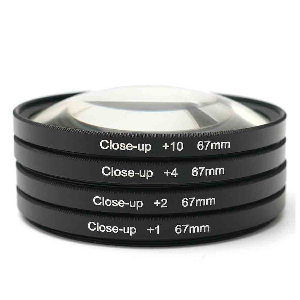 67mm +1 +2 +4 +10 Close Up Macro Filter Set for 67mm Thread Lenses - Image 2