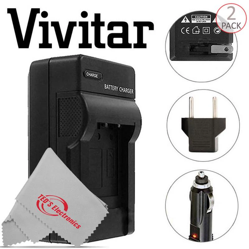 Three VIVITAR VIV-CB-11LH Battery and Two Battery Charger for Canon NB-11L/NB-11LH (Canon Powershot SX410 IS, SX400 IS, ELPH 170 IS, 340 HS 320) - Image 3