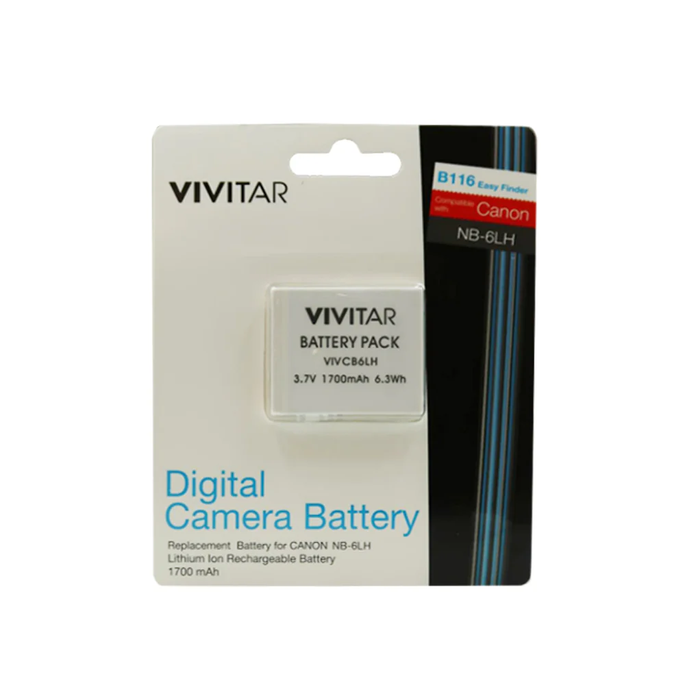 3x Vivitar NB-6L / NB-6LH Ultra High Capacity Replacement Battery for Canon SX540 SX530 SX710 SX610 - Image 2