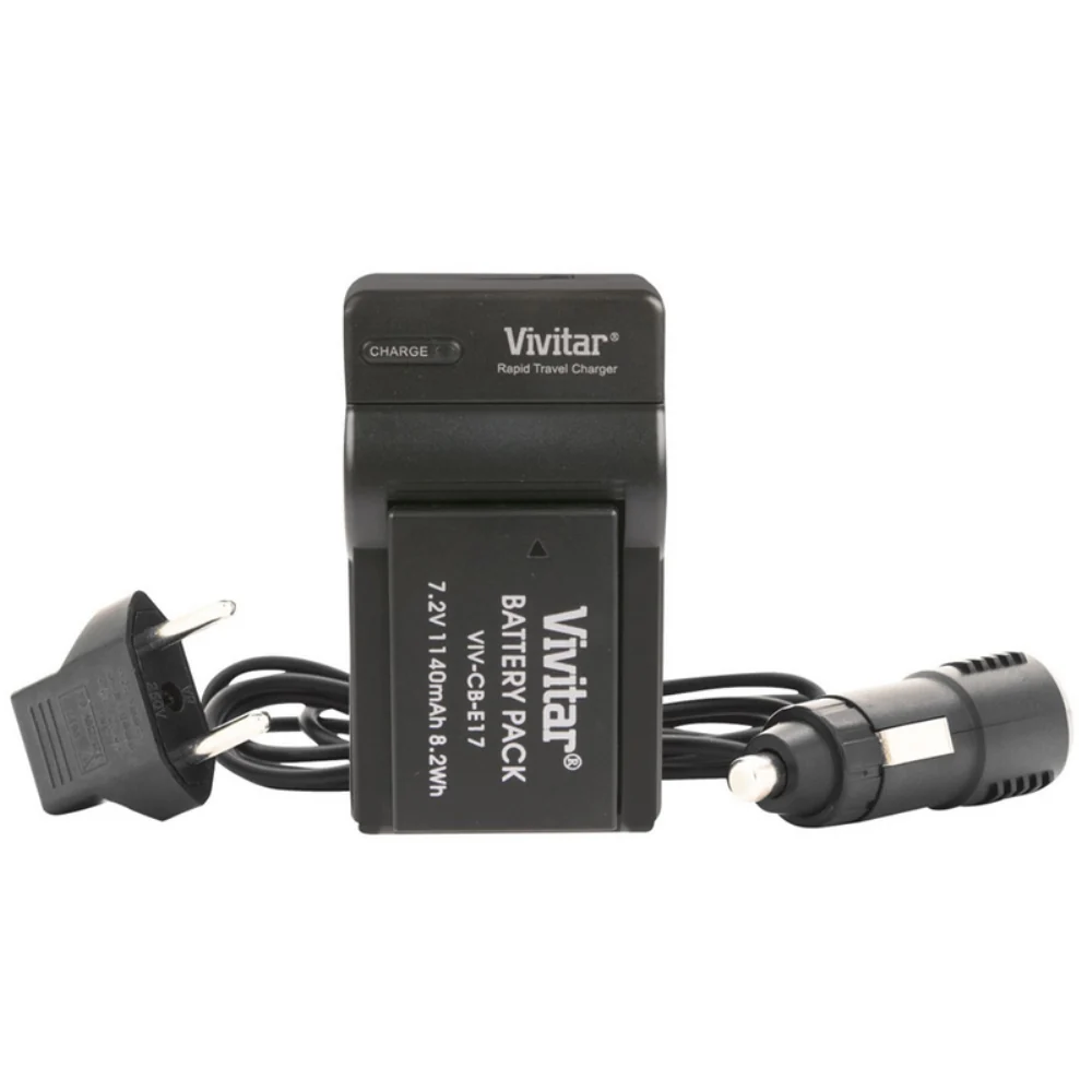 3x Vivitar LP E17 Replacement Battery and Charger Kit for LP E17 Battery Pack and LC E17 Charger for Canon EOS Rebel T7i T6i and EOS Kiss X8i Digital Cameras - Image 2