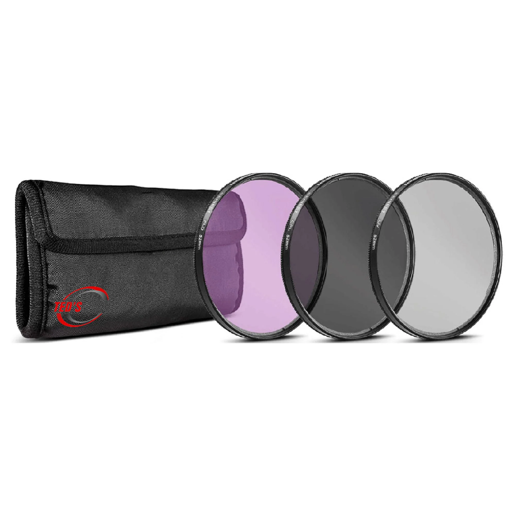 72mm 3 Piece Multi Coated HD Filter Kit (UV, CPL, FLD) for NIkon NIkkor 24-85mm f/3.5-4.5G 24mm f1.8G 58 f1.4G Lenses with 72mm Thread
