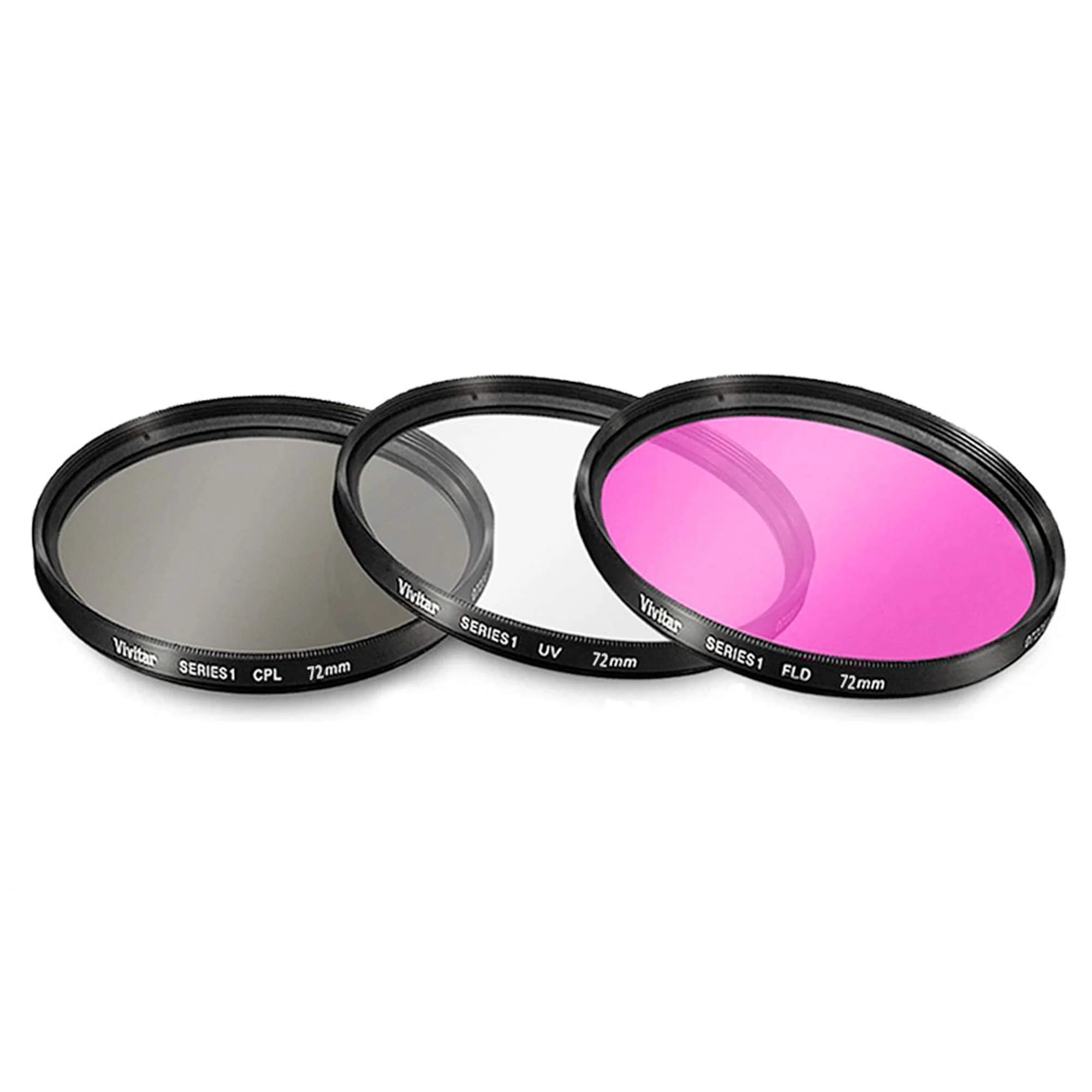 72mm 3 Piece Multi Coated HD Filter Kit (UV, CPL, FLD) for NIkon NIkkor 24-85mm f/3.5-4.5G 24mm f1.8G 58 f1.4G Lenses with 72mm Thread - Image 2