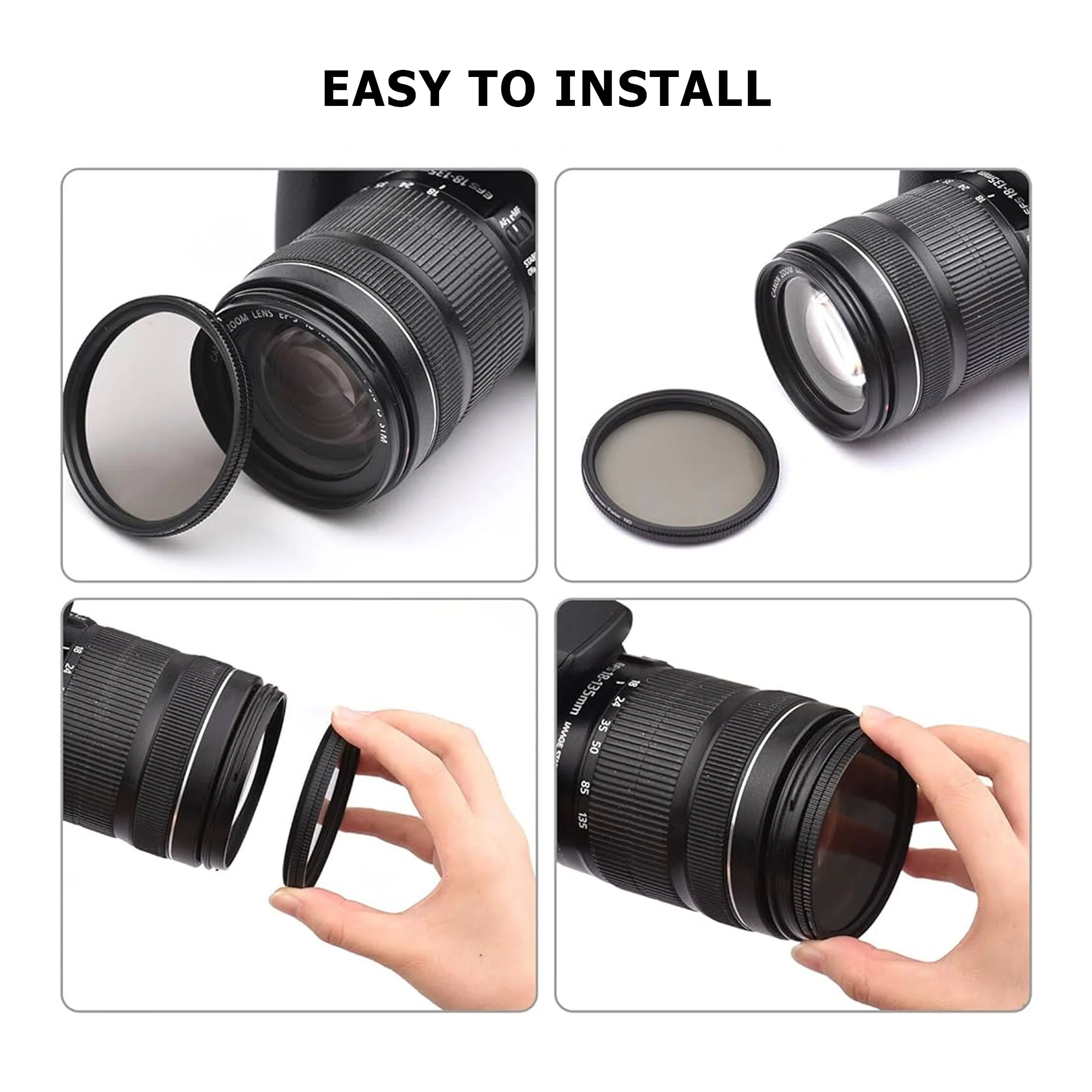 72mm 3 Piece Multi Coated HD Filter Kit (UV, CPL, FLD) for NIkon NIkkor 24-85mm f/3.5-4.5G 24mm f1.8G 58 f1.4G Lenses with 72mm Thread - Image 4