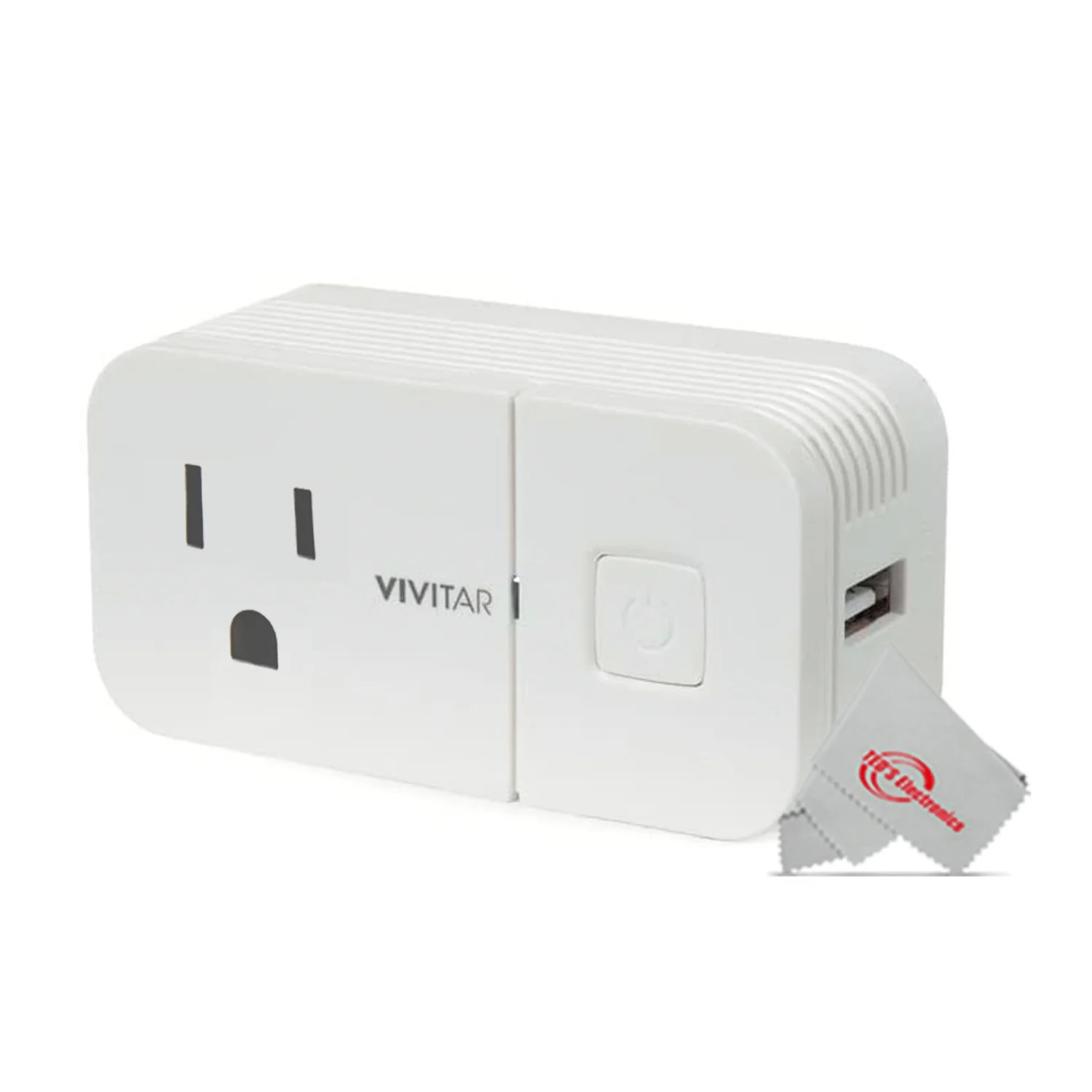 Vivitar Wireless Remote Smart Plug Horizontal 2.1A USB (HA-1006) - Image 4