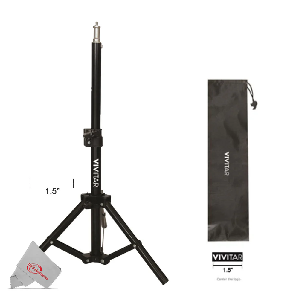 Vivitar Tabletop 27" Adjustable Height Multipurpose Light Stand Solid Locking System with Carrying Case - Image 3