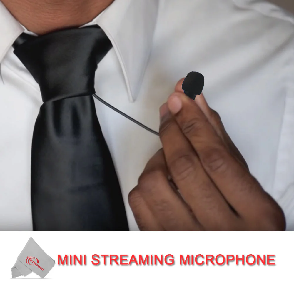 Vivitar Mini Lavalier Streaming Microphone Omni Directional with USB Adapter Compatible with Smartphones, Computers, Cameras, Recorders - Image 4