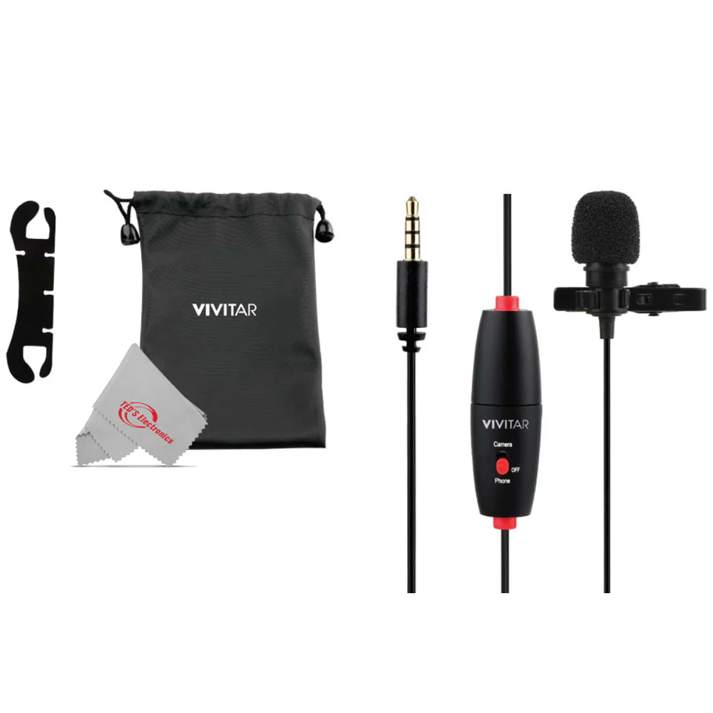 Vivitar Mini Lavalier Streaming Microphone Omni Directional with USB Adapter Compatible with Smartphones, Computers, Cameras, Recorders - Image 5