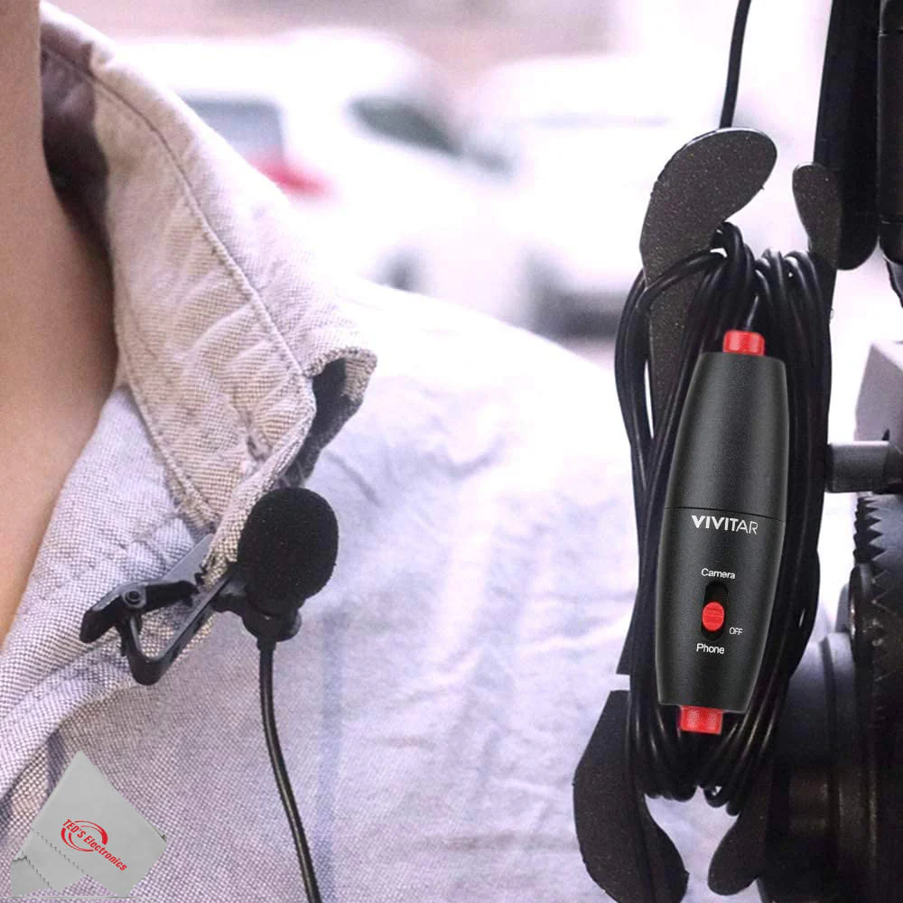 Vivitar Mini Lavalier Streaming Microphone Omni Directional with USB Adapter Compatible with Smartphones, Computers, Cameras, Recorders - Image 6