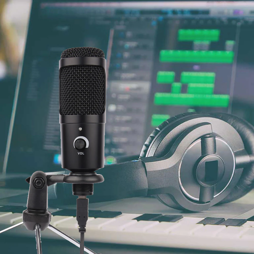 Vivitar Cardioid Condenser Recording USB Microphone Great for Podcasting with Mic Stand - Image 7