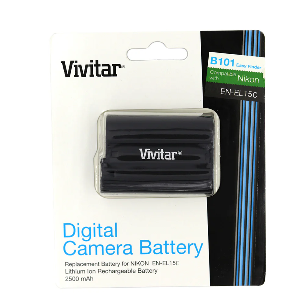 3x Vivitar VIV-NB-EL15C Replacement Rechargeable Lithium-Ion Battery for Nikon EN-EL15c - Image 2