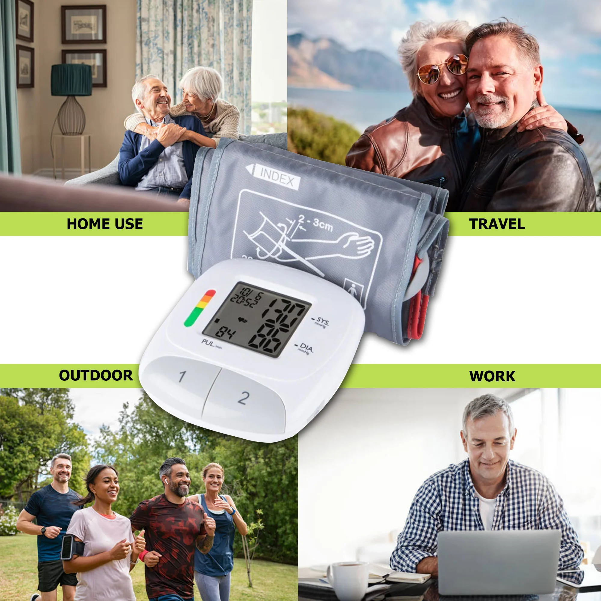 Vivitar Blood Pressure Monitor - Automatic Digital Upper Arm Blood Pressure, Heart Rate PB Machine with Adjustable Cuff, Memory Function - Image 7