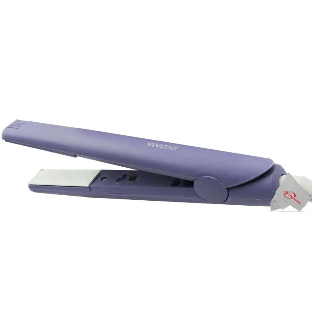 Vivitar PG7230 Ceramic Tourmaline 1 Inch Flat Iron Fast Heating Floating Plates Up to 400° with 6ft Swivel Cord Lavender - Image 2