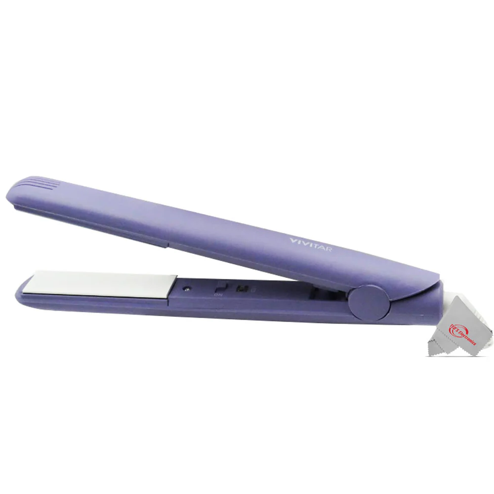 Vivitar PG7230 Ceramic Tourmaline 1 Inch Flat Iron Fast Heating Floating Plates Up to 400° with 6ft Swivel Cord Lavender - Image 3