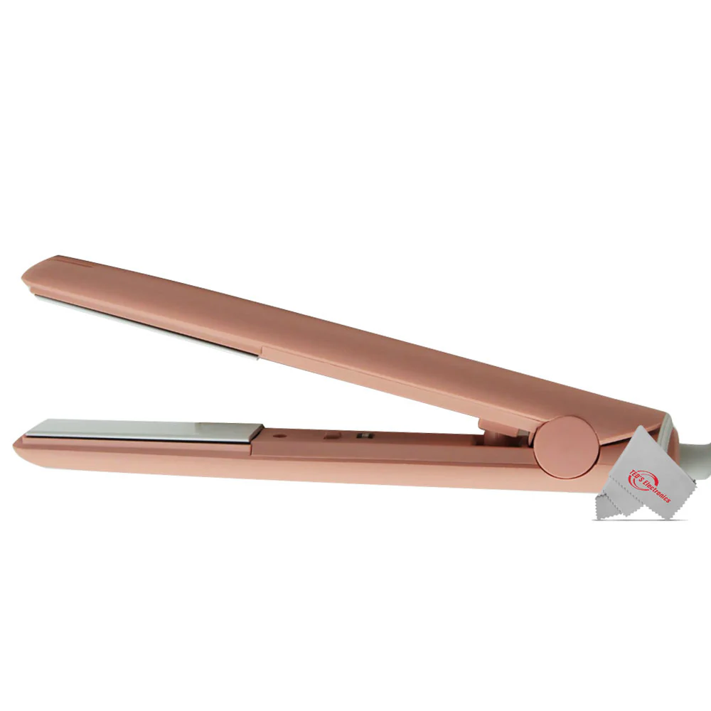 Vivitar PG7230 Ceramic Tourmaline 1 Inch Flat Iron Fast Heating Floating Plates Up to 400° with 6ft Swivel Cord Pink - Image 2