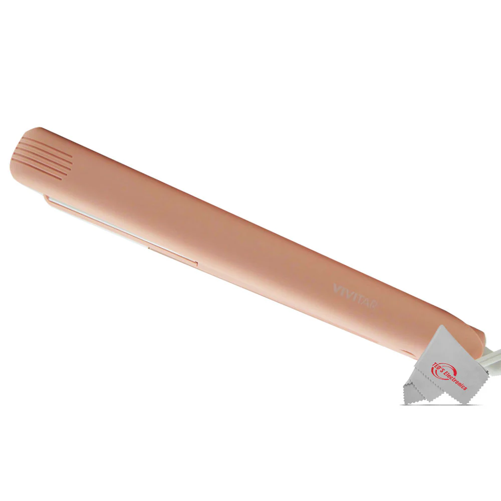 Vivitar PG7230 Ceramic Tourmaline 1 Inch Flat Iron Fast Heating Floating Plates Up to 400° with 6ft Swivel Cord Pink - Image 3