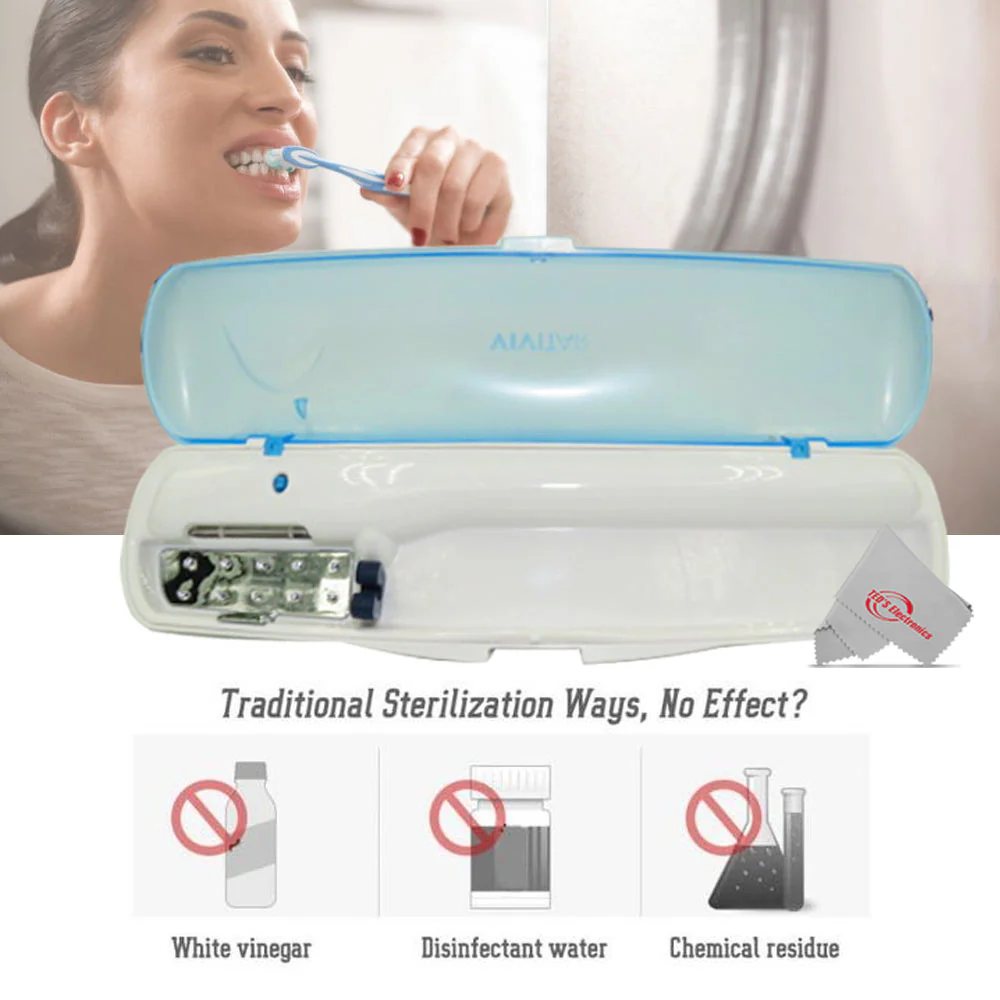Vivitar Toothbrush UV Sterilizer Case Safely and Effectively Eliminates Up To 99% Harmful Germs - Image 3