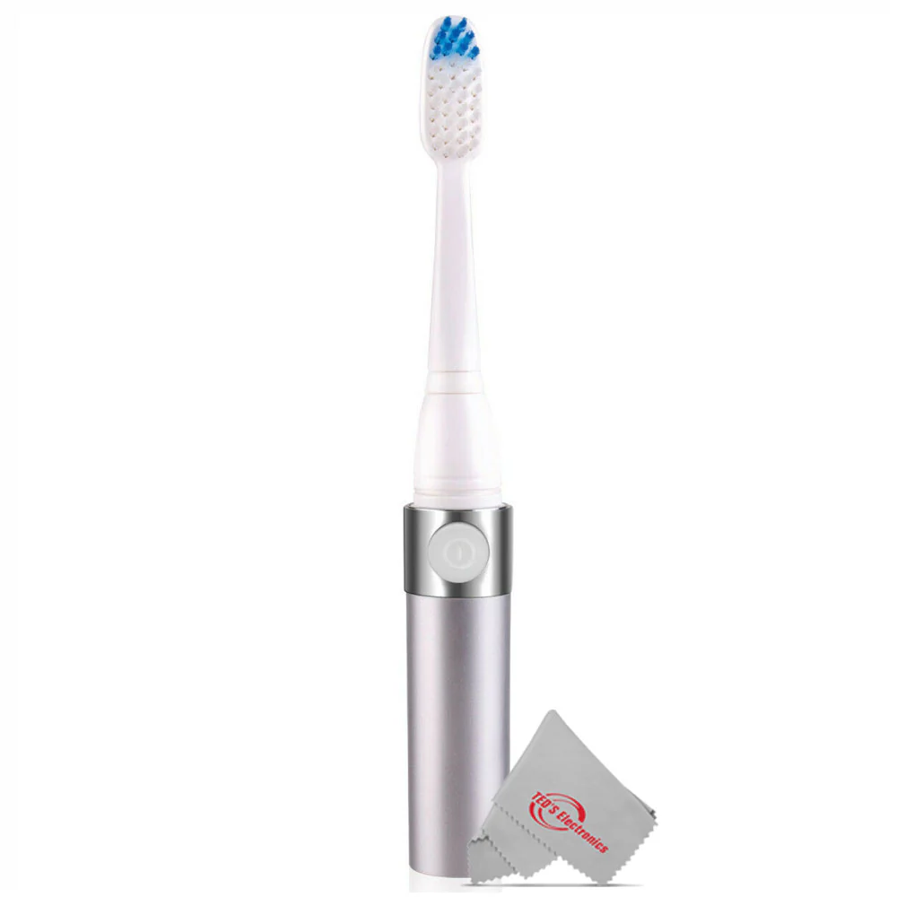 Vivitar Ultrasonic IPX7 Waterproof Electric Toothbrush with Pulsating Head and Germ Protection, 6 Heads Included - Image 3