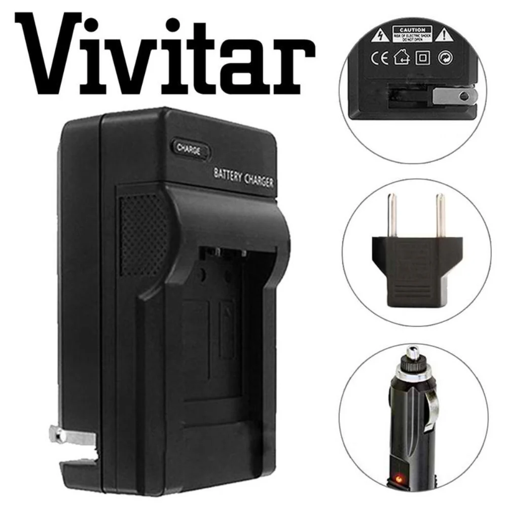 VIVITAR VIV-QCB-217 Battery Charger + Two NB-13L Replacement Battery for Canon NB-13L Battery (for Canon G5 X, G7 X, G7 X Mark II, G9 X, G9X Mark II, SX720 HS) - Image 2