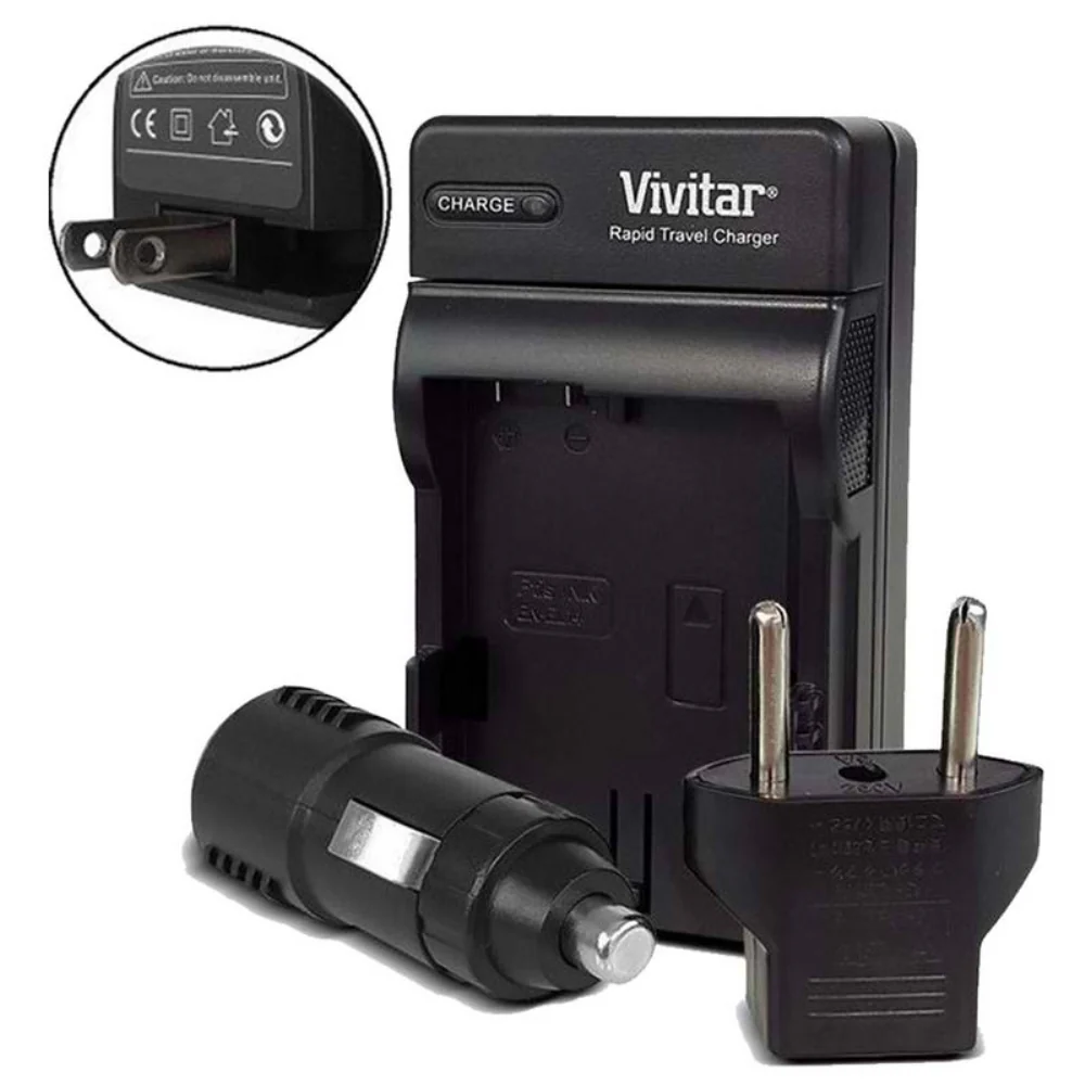 VIVITAR VIV-QCB-217 1 Hour Rapid Battery Charger for Canon NB-12L and NB-13L Battery for Canon G5 X, G7 X, G7 X Mark II - Image 2