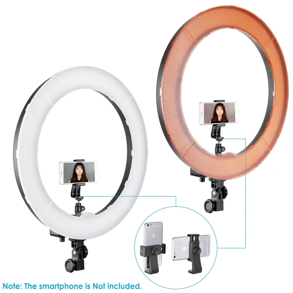 Vivitar 18-inch Outer Dimmable SMD LED Ring Light Lighting Kit with Color Filters - Image 5