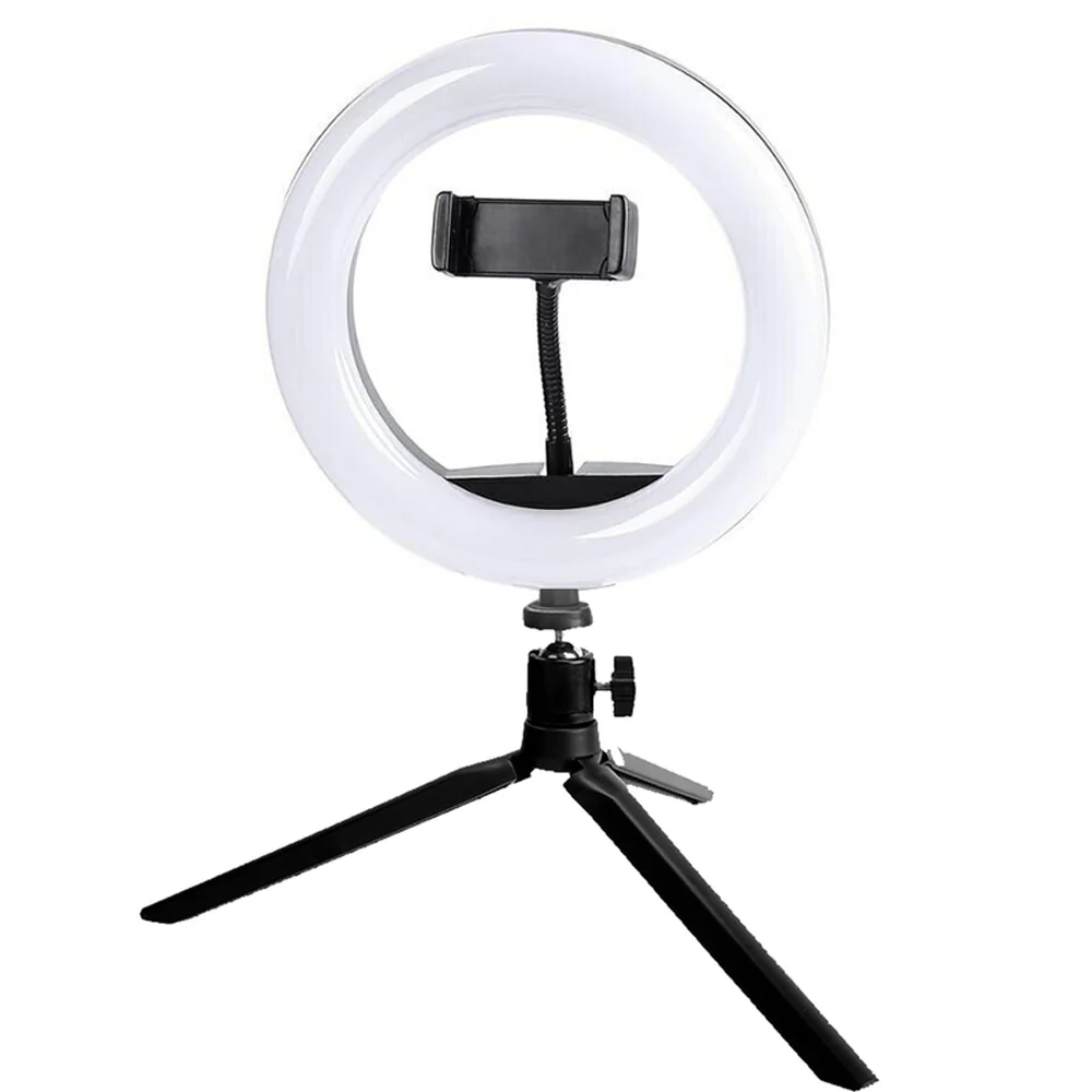 Vivitar 8 Inch LED VIV-RL8KIT Ring Light Dimmable Lamp for Smartphone with Tripod Mount Stand - Image 2
