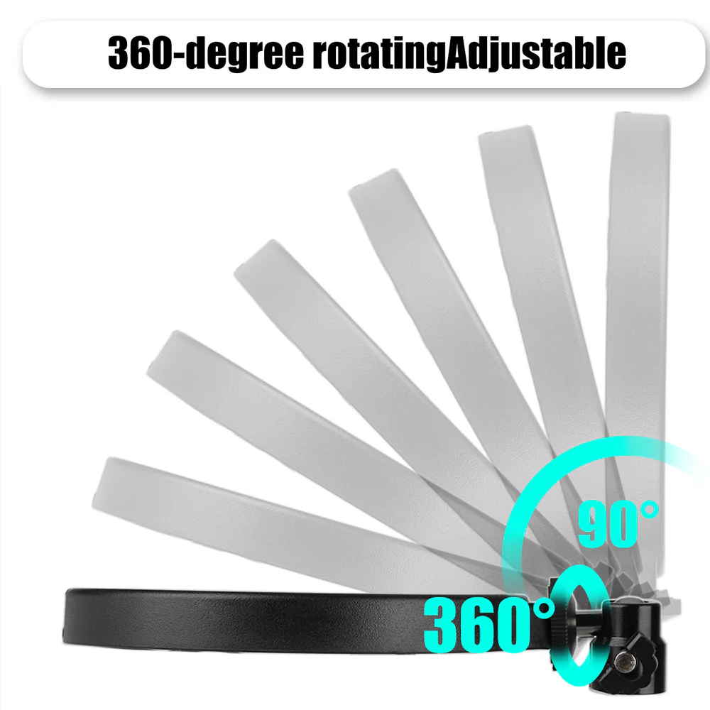 Vivitar Vlog Essentials 8 Inch Full Color RGB LED Ring Light 360° Rotation with Phone Cradle Remote and Tripod - Image 5