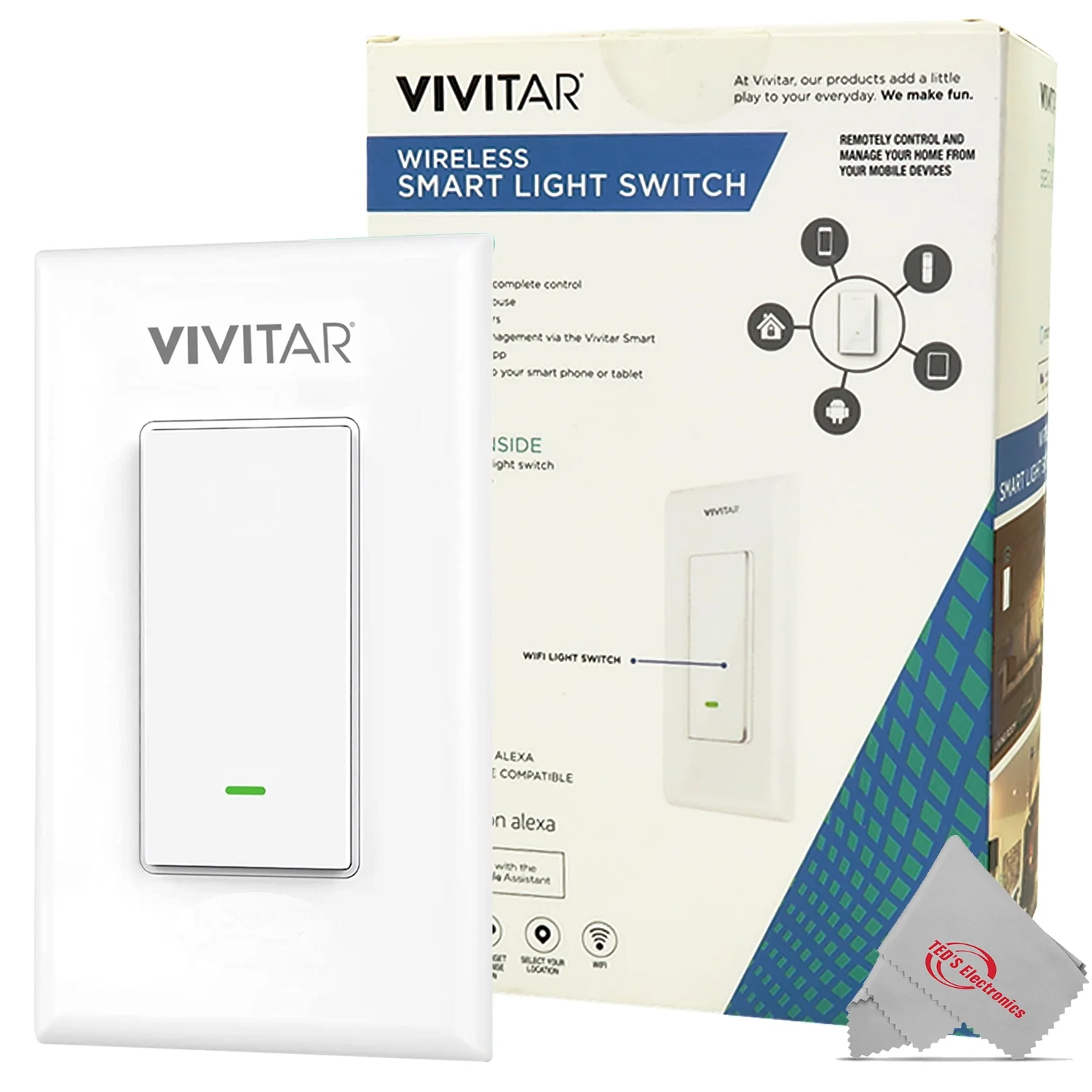 Vivitar Smart Security Wireless Smart Light Switch - Image 4
