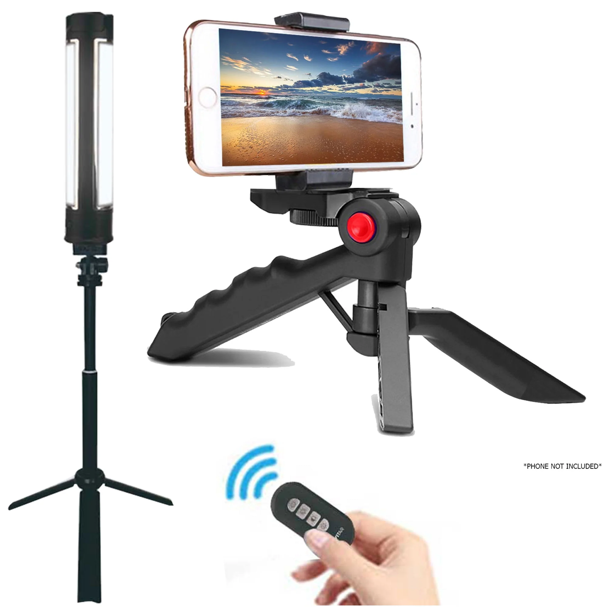 Vivitar Multi Functional Selfie Light, 162 Led Lamps with Smartphone Stand for Selfie Lovers Vloggers and Youtubers - Image 2
