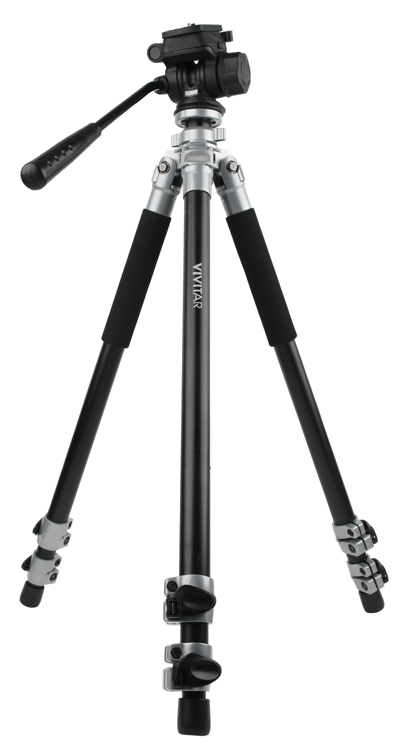 Vivitar Cinema 71 Inch Aluminum Alloy Tripod 360° Fluid Head with Pan Tilt - Image 5