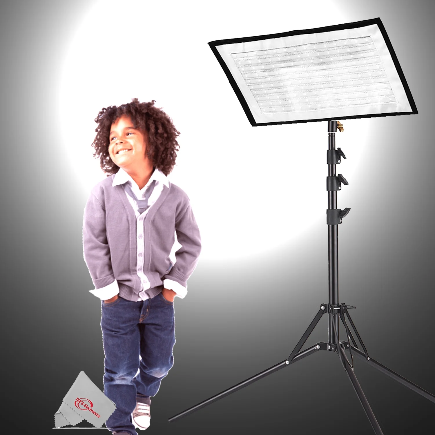 Vivitar Fabric 140 LED Bi-Color Dimmable Light Panel Roll Up Flexible Compact Mat with Remote 24W upto 3000LM for Studio Lighting - Image 7