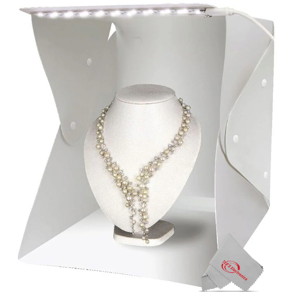Vivitar LED Video Light Panel with Advanced Acrylic Plate Mini Studio Bundle with Lightbox and Stand - Image 8