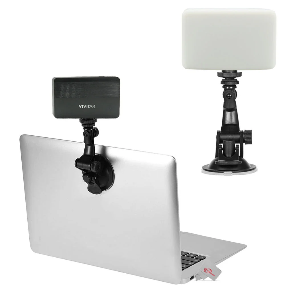 Vivitar 120 Led Video Conference Lighting Kit Suction Cup Mount for Laptops and Moniters  Adjustable Brightness and Color Filters - Image 5