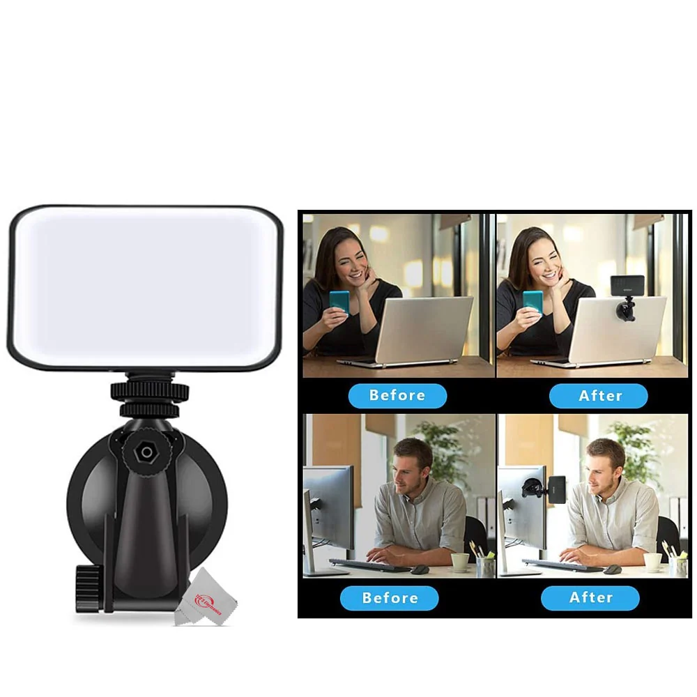 Vivitar 120 Led Video Conference Lighting Kit Suction Cup Mount for Laptops and Moniters  Adjustable Brightness and Color Filters - Image 6