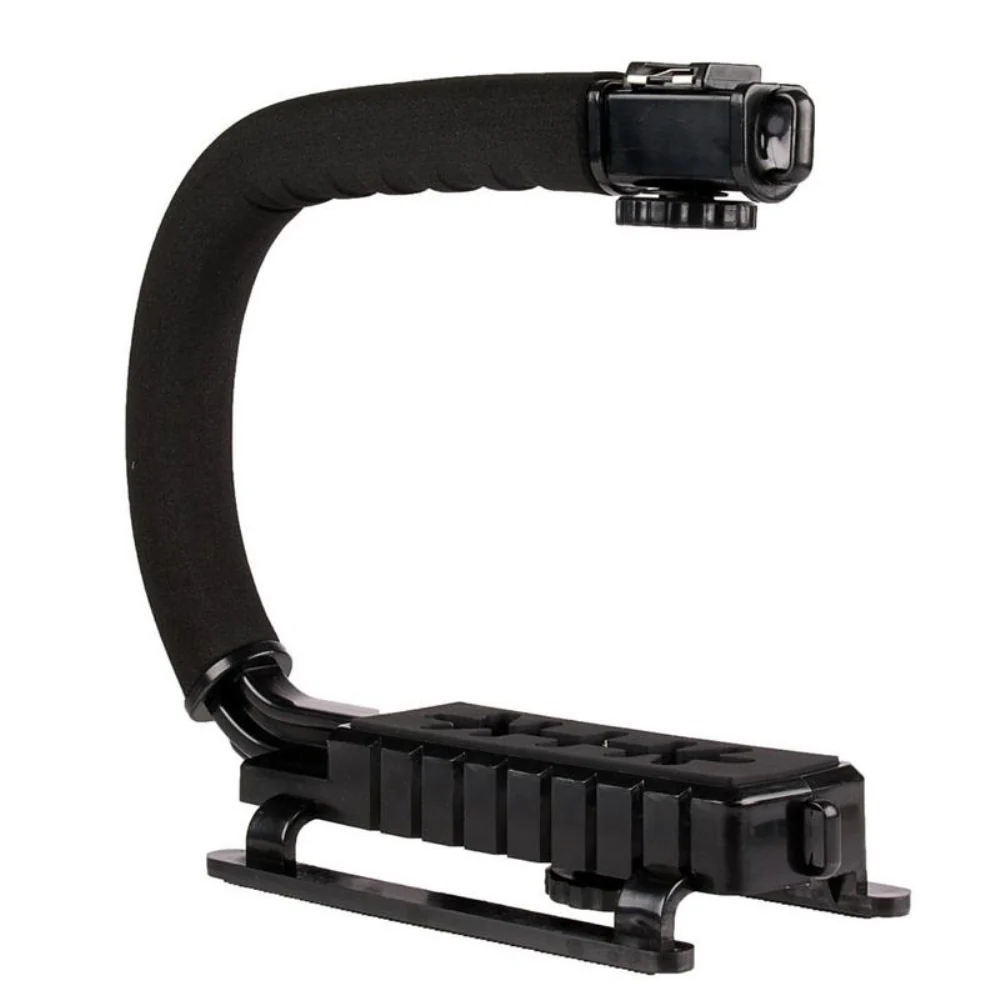 Vivitar DSLR and Smartphone Action Sports Grip With Universal Phone Clamp and Cold Shoe Mount for Microphone or Light - Image 4