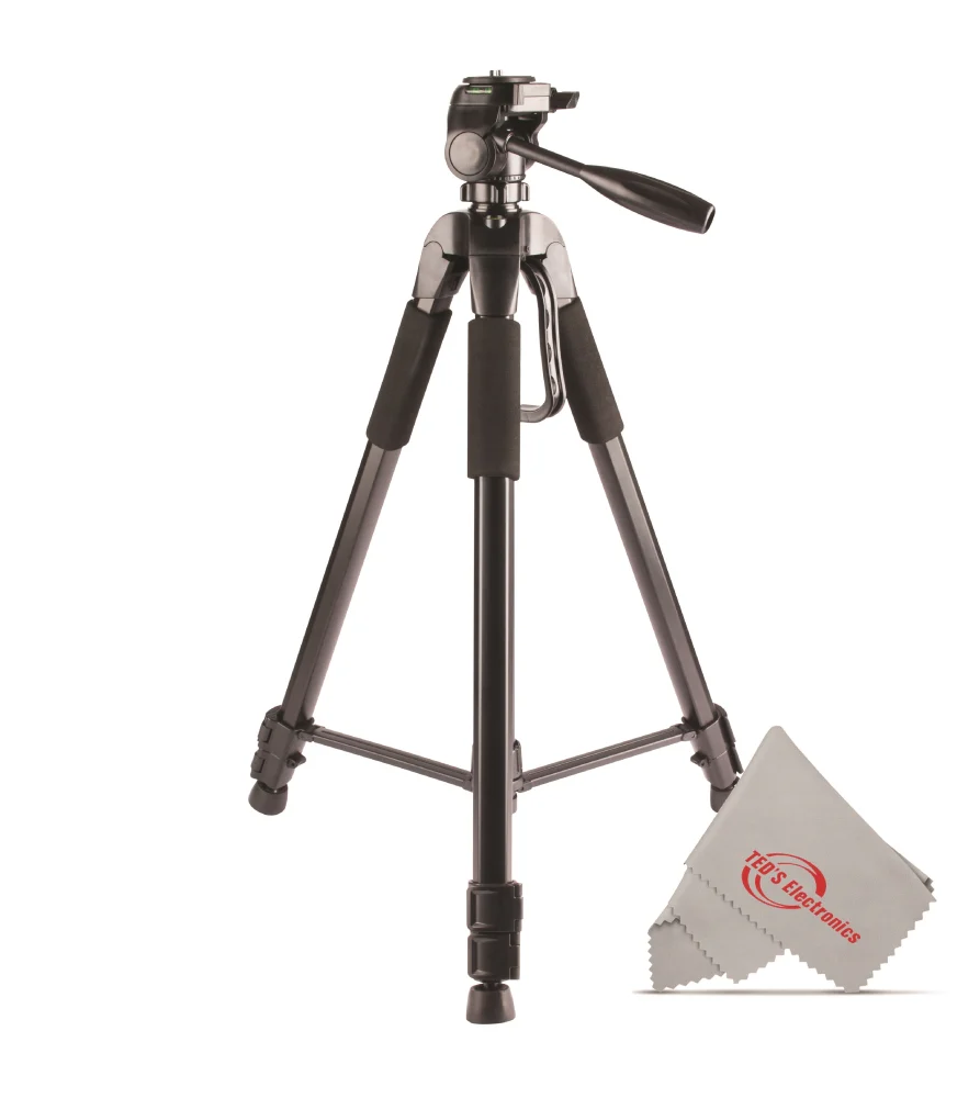 Vivitar 72" High Quality Tripod 15lb Capacity 3-Way Fluid Pan Head Quick Release Bubble Level For Professional Cameras and Camcorders - Image 4