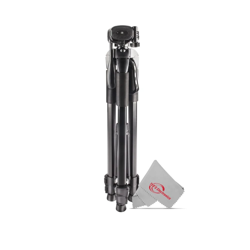 Vivitar 72" High Quality Tripod 15lb Capacity 3-Way Fluid Pan Head Quick Release Bubble Level For Professional Cameras and Camcorders - Image 5