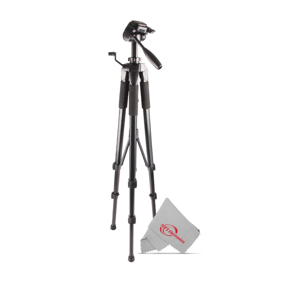 Vivitar 72" High Quality Tripod 15lb Capacity 3-Way Fluid Pan Head Quick Release Bubble Level For Professional Cameras and Camcorders - Image 6