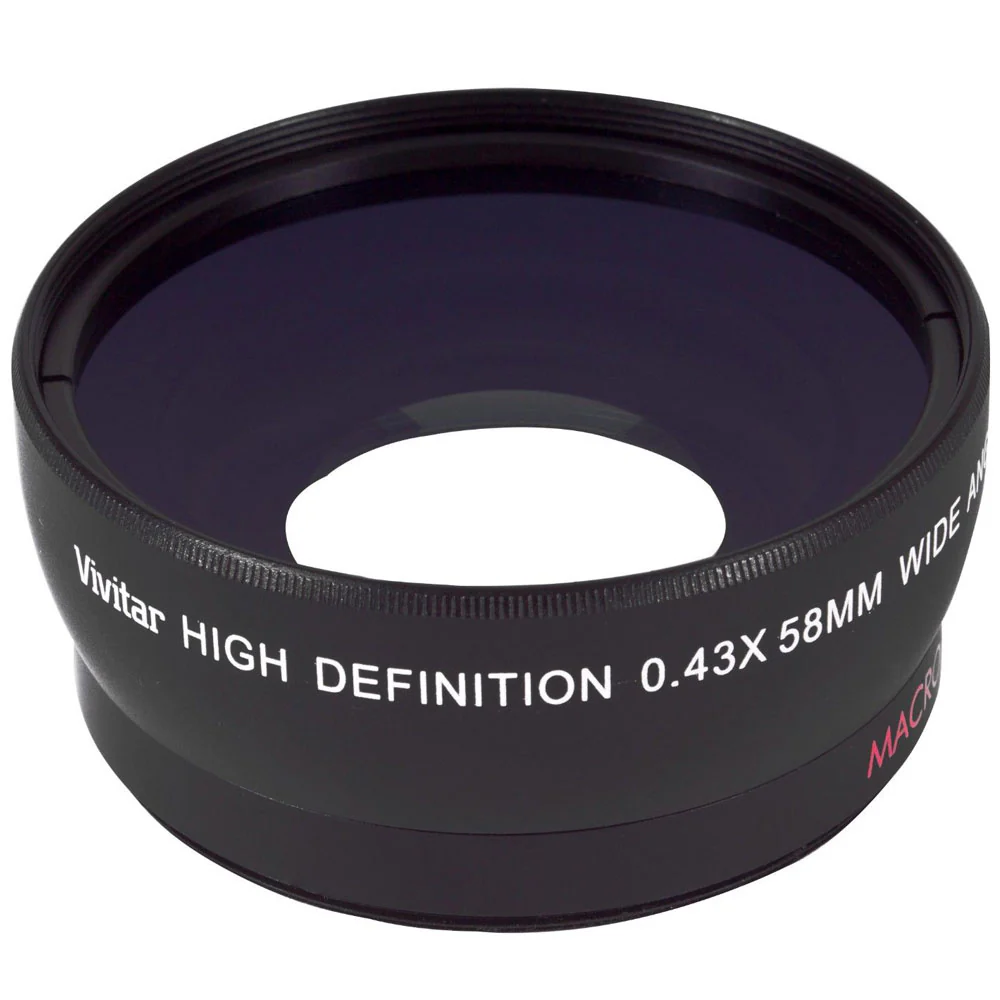 Vivitar 58mm 0.43X Wide Angle Lens + 58mm 2.2X Telephoto Lens + More Accessories for Canon Digital SLR Cameras - Image 3